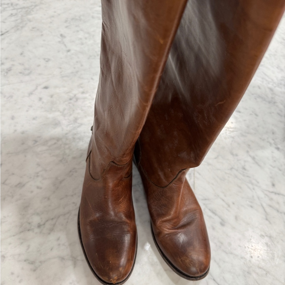 FRYE AND CO. Brown Combat & Moto Boots